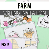 Farm Preschool Writing Invitations for the Writing Center