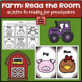 Farm Read the Room for Preschoolers