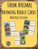 Farm Rhyming Riddle Cards (with real pictures)