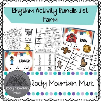 Preview of Farm Rhythm Activity Bundle Set