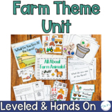 Farm Special Education Theme Unit - Hands On - Leveled - A