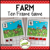 Farm Ten Frame Game  (Pre-K + K Math)
