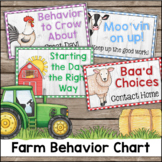 Farm Theme Behavior Clip Chart