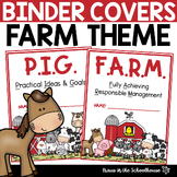 Binder Covers Farm Theme