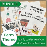 Farm Theme Games, Books, & Activities Bundle for Early Int