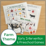 Farm Theme Games and Activities for Early Intervention and