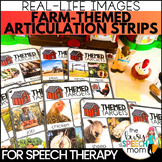 Farm Theme Speech Therapy Cards Alternative, REAL-LIFE PHOTOS!