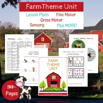 Preview of Farm Theme Unit for Preschool