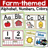 Farm-Themed ABC, Number, & Color Cards