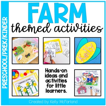 Preview of Preschool, Pre-K, and Kindergarten Farm Centers & Activities