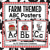 Farm Themed Alphabet Posters- Farm Classroom Decor