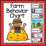 Farm Themed Behavior Clip Chart