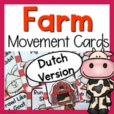 Farm Themed Movement Cards - Dutch