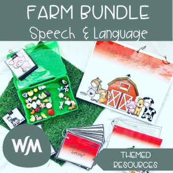 Preview of Farm Themed Speech & Language BUNDLE