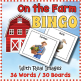 FREE FARM THEMED BINGO & Memory Matching Vocabulary Card Game