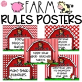 Farm Themed Rule Posters