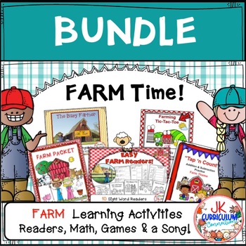 Preview of Farm Time- BUNDLE of Readers, Games, Math and a SONG!