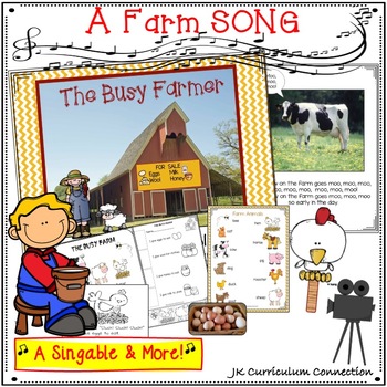 Preview of Shared Reading Singable- Farm Theme -The Busy Farmer