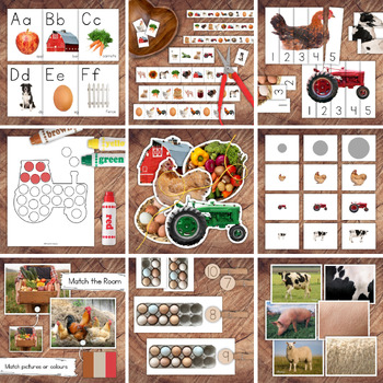 Preview of Farm Toddler & Preschool Resource Bundle