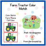 Farm Tractor Color Match Fine Motor Mats- Preschool-1st Grade