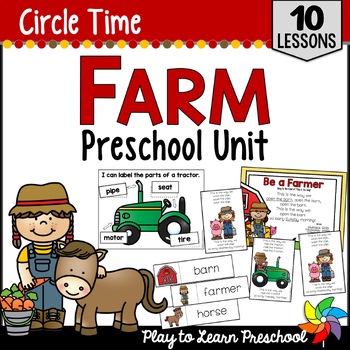 Preview of Farm Unit Activities & Lesson Plans for Preschool Pre-K