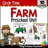 Farm Unit Activities & Lesson Plans for Preschool Pre-K