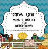 Farm Unit: Math and Literacy for Kindergarten