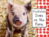 Farm Vocabulary for Labeling the Farm Montessori Activity