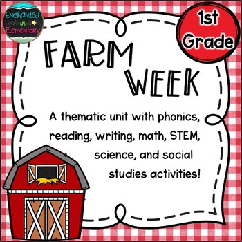Preview of Farm Week: A Thematic Unit for 1st Grade