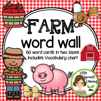 Preview of Farm Word Wall