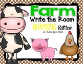 Farm Write the Room - Rhyming Edition