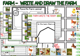 Farm Writing Center Pack – Draw and Write the Farm for KG 