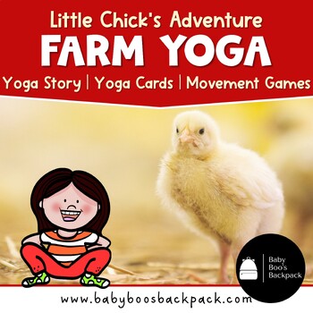 Preview of Farm Yoga Story & Yoga Cards | Farm Circle Time Games & Songs | Animal Yoga