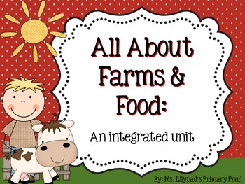 Preview of Farm and Food Unit for Preschool, Kindergarten, or First Grade