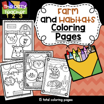 Preview of Farm and Habitats Coloring Pages