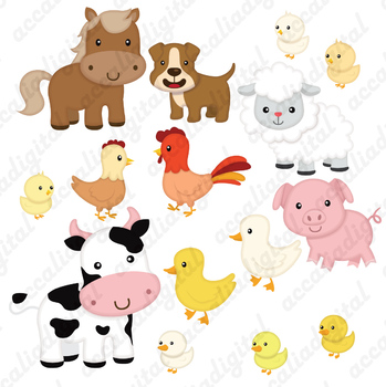 cute farm animal clip art