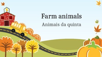 Preview of Farm animals - English Portuguese vocabulary