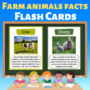 Animals Facts Flash Cards Teaching Resources | TPT
