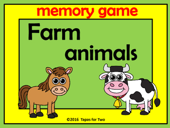 Preview of Farm animals memory game