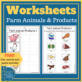 Farm animals' products sorting activity