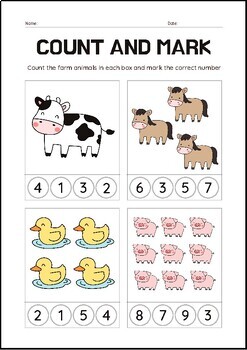 Farm animals worksheets by Teachandinspire | TPT