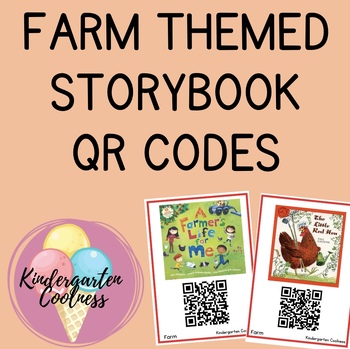 Preview of Farm themed storybook QR codes
