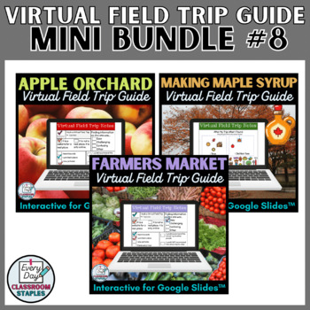 Preview of Farm to Table Bundle Virtual Field Trips Reflections and Interactive Activities