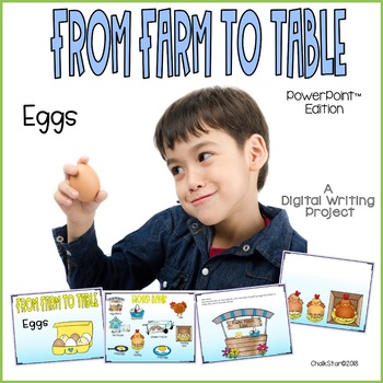 Preview of Farm to Table Eggs Writing PowerPoint™