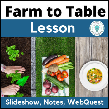 Preview of Farm to Table Lesson for FACS, Culinary Arts and AG Tech CTE Activity