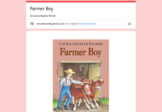 Farmer Boy Book Test Google Form - Digital Learning