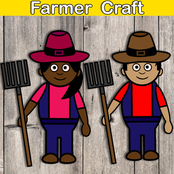 Preview of Farmer Craft (Girl and Boy) | Vocational Activities 