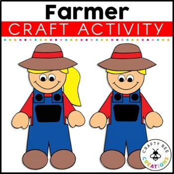 Preview of Farmer Old MacDonald Had a Farm Animals Craft Bulletin Board Theme Activities