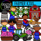 Farmer Kids {Creative Clips Digital Clipart}