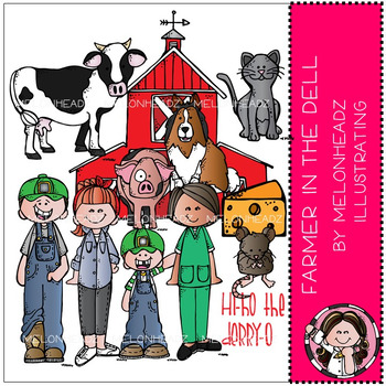 Preview of Farmer in the Dell clip art 2016 - COMBO PACK - by Melonheadz